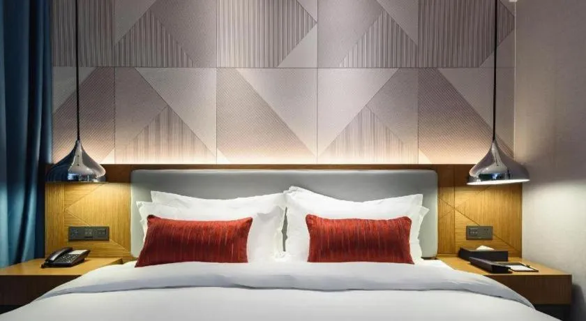 Bed in Borrman Hotel Guigang Pingnan Donghu