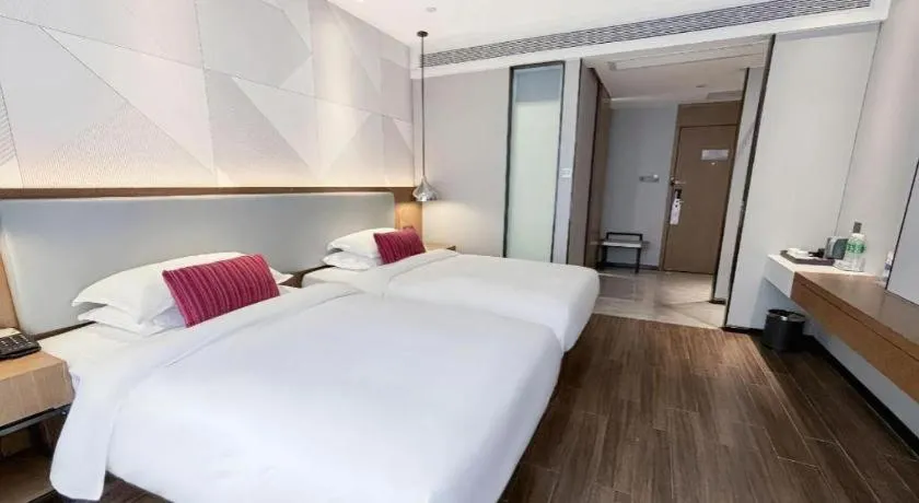 Bed in Borrman Hotel Guigang Pingnan Donghu