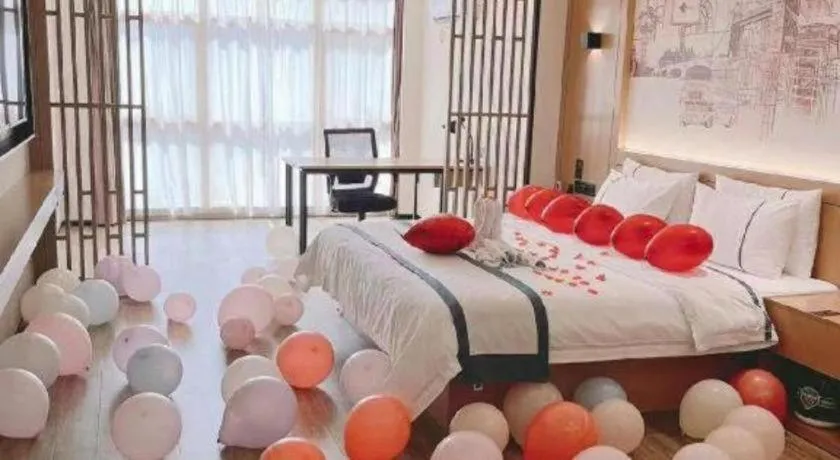 Bed in City Comfort Inn Nanning Exhibition Center Hangyang City Metro Station