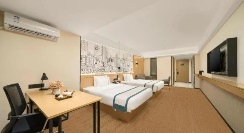 Bed in City Comfort Inn Nanning Exhibition Center Hangyang City Metro Station