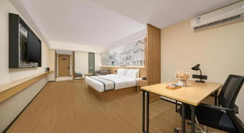 Bed in City Comfort Inn Nanning Exhibition Center Hangyang City Metro Station