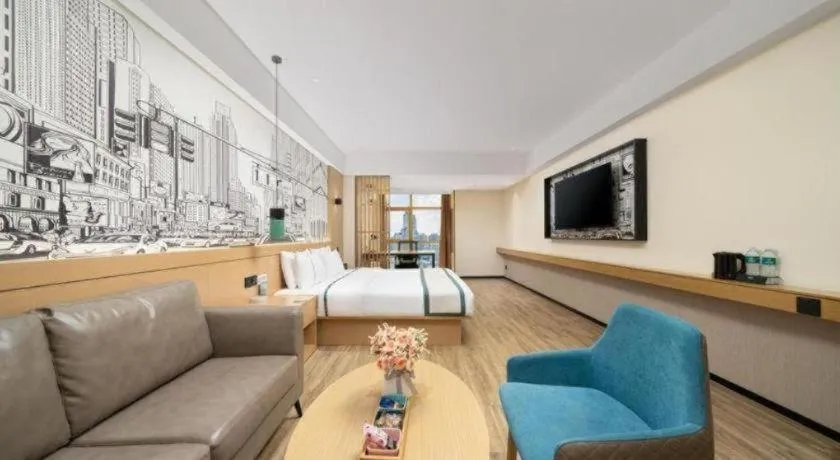 Bed in City Comfort Inn Nanning Exhibition Center Hangyang City Metro Station