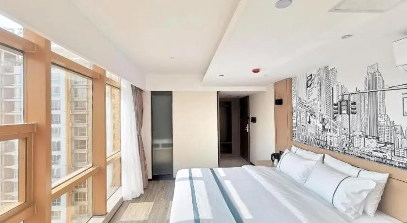 Bed in City Comfort Inn Nanning Exhibition Center Hangyang City Metro Station