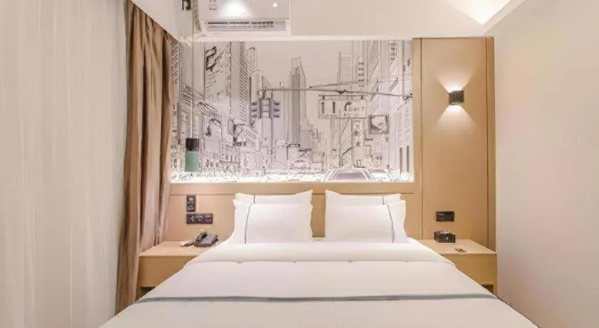 Bed in City Comfort Inn Nanning Exhibition Center Hangyang City Metro Station