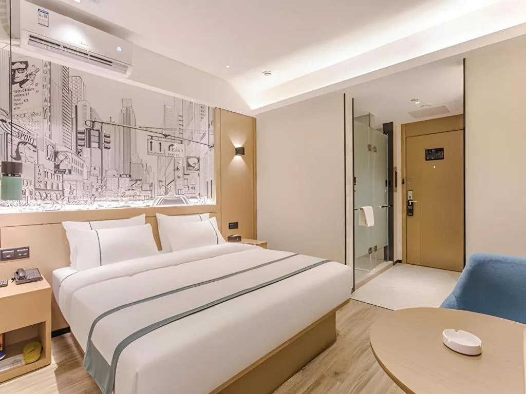 Bed in City Comfort Inn Nanning Exhibition Center Hangyang City Metro Station