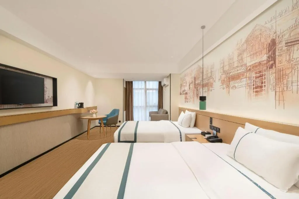 Bed in City Comfort Inn Nanning Exhibition Center Hangyang City Metro Station