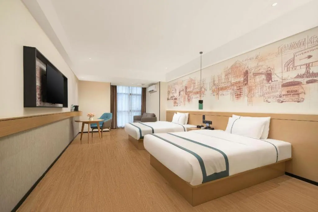 Bed in City Comfort Inn Nanning Exhibition Center Hangyang City Metro Station