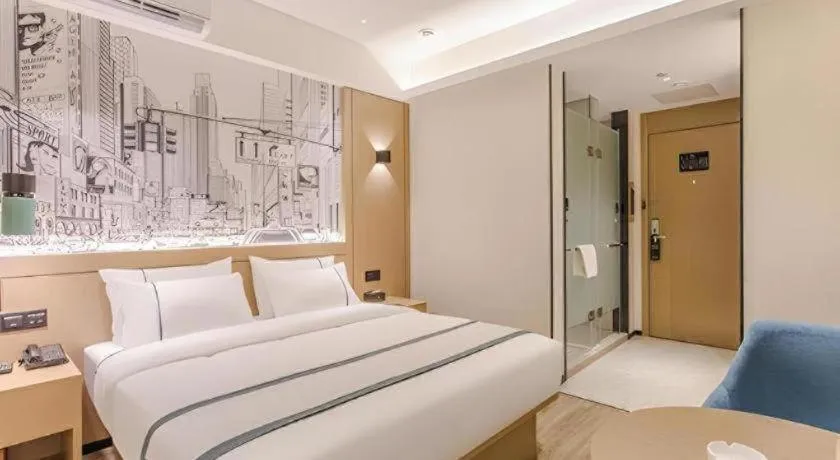 Bed in City Comfort Inn Nanning Exhibition Center Hangyang City Metro Station