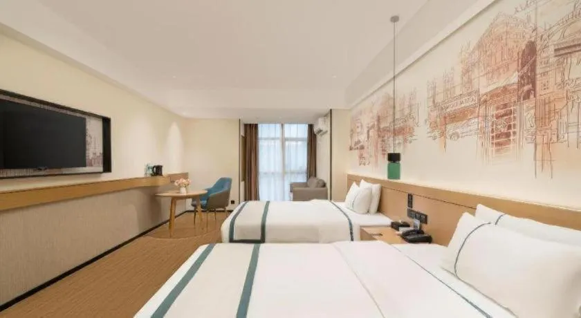 Bed in City Comfort Inn Nanning Exhibition Center Hangyang City Metro Station