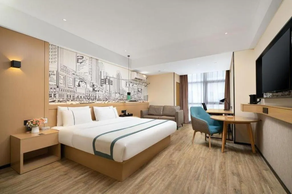 Bed in City Comfort Inn Nanning Exhibition Center Hangyang City Metro Station