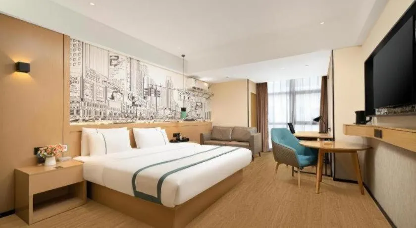 Bed in City Comfort Inn Nanning Exhibition Center Hangyang City Metro Station