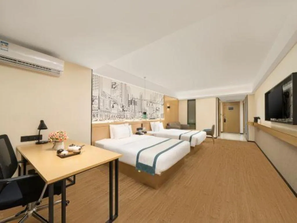 Bed in City Comfort Inn Nanning Exhibition Center Hangyang City Metro Station