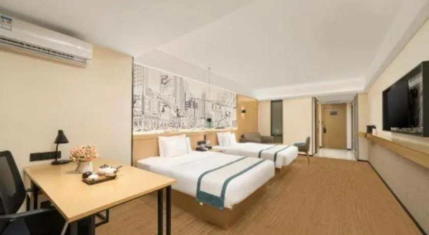 Bed in City Comfort Inn Nanning Exhibition Center Hangyang City Metro Station