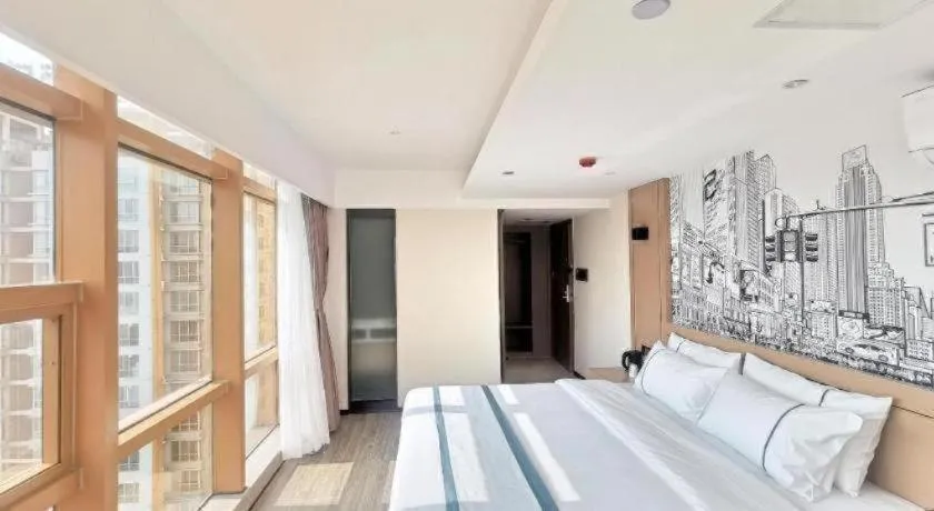 Bed in City Comfort Inn Nanning Exhibition Center Hangyang City Metro Station