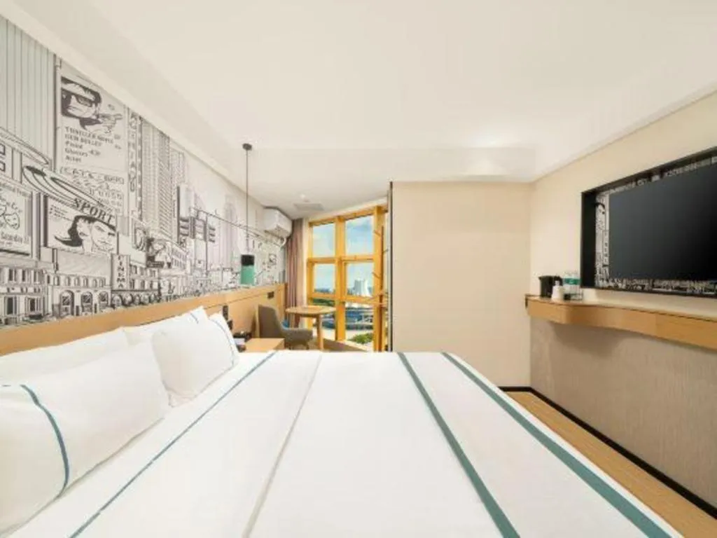 Bed in City Comfort Inn Nanning Exhibition Center Hangyang City Metro Station