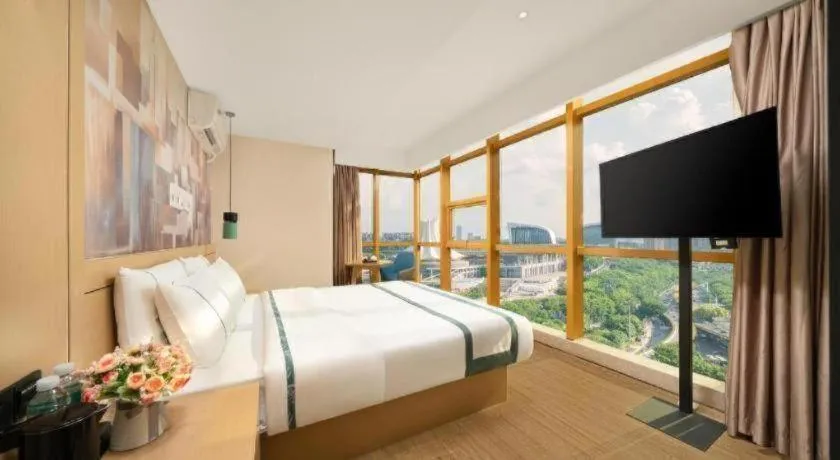 Bed in City Comfort Inn Nanning Exhibition Center Hangyang City Metro Station