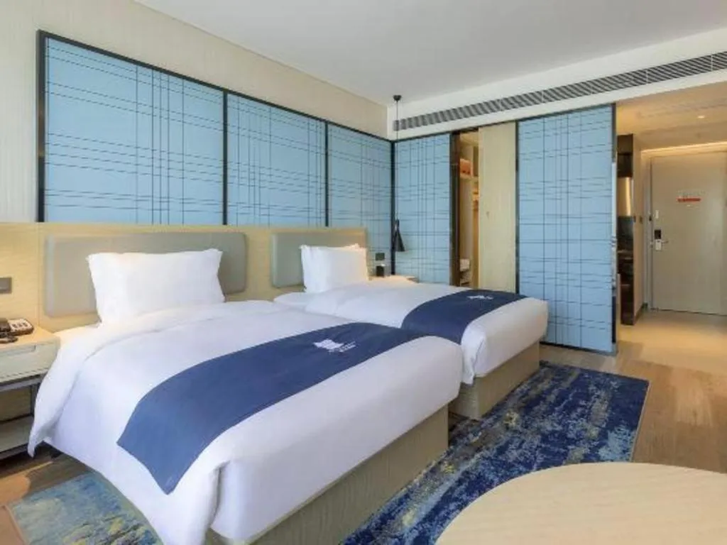 Bed in Echarm Hotel Changsha Yuelu Mountain West Bus Station Metro Station