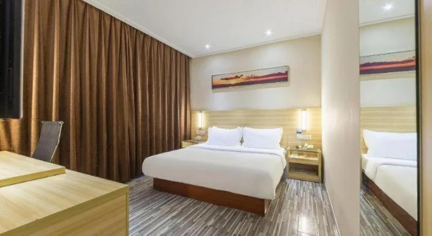 Bed in City Comfort Inn Nanchang Bayi Square Metro Station Wushang