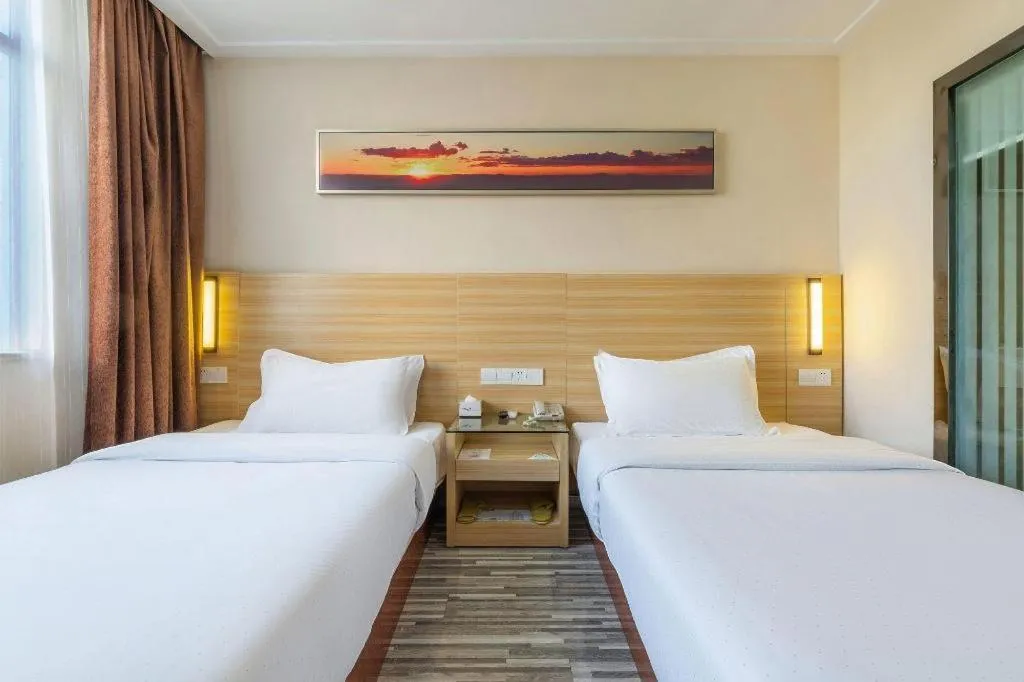 Bed in City Comfort Inn Nanchang Bayi Square Metro Station Wushang