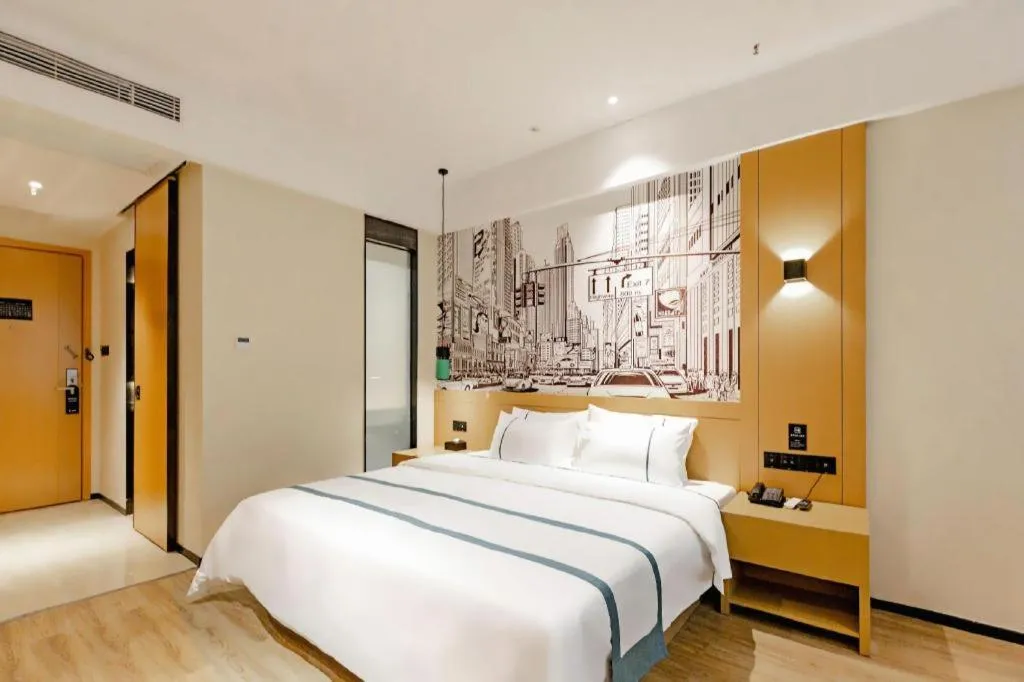 Bed in City Comfort Inn Dongguan Dalingshan Xinli Agricultural Wholesale