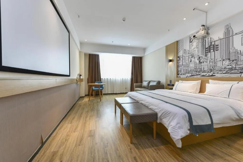 Bed in City Comfort Inn Dongguan Dalingshan Xinli Agricultural Wholesale