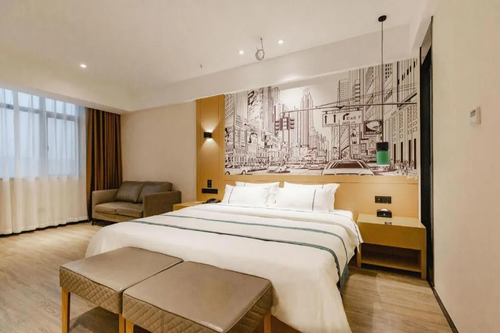 Bed in City Comfort Inn Dongguan Dalingshan Xinli Agricultural Wholesale