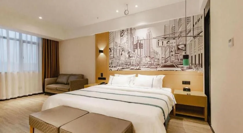 Bed in City Comfort Inn Dongguan Dalingshan Xinli Agricultural Wholesale