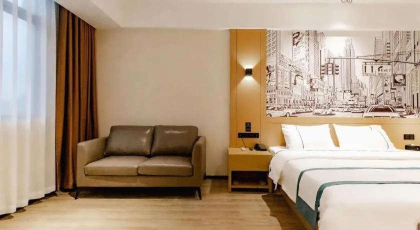 Bed in City Comfort Inn Dongguan Dalingshan Xinli Agricultural Wholesale