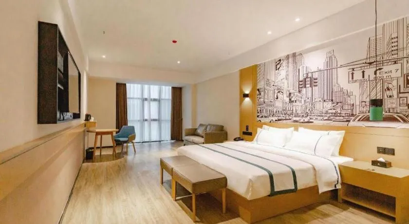 Bed in City Comfort Inn Dongguan Dalingshan Xinli Agricultural Wholesale