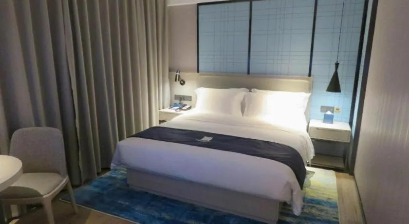 Bed in Echarm Hotel Nanchang Bayi Square Metro Station Wushang MALL