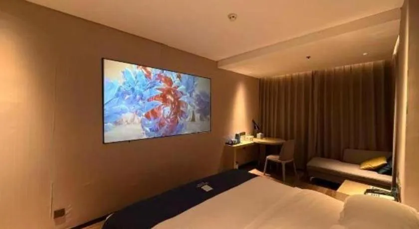 Bed in Echarm Hotel Nanchang Bayi Square Metro Station Wushang MALL