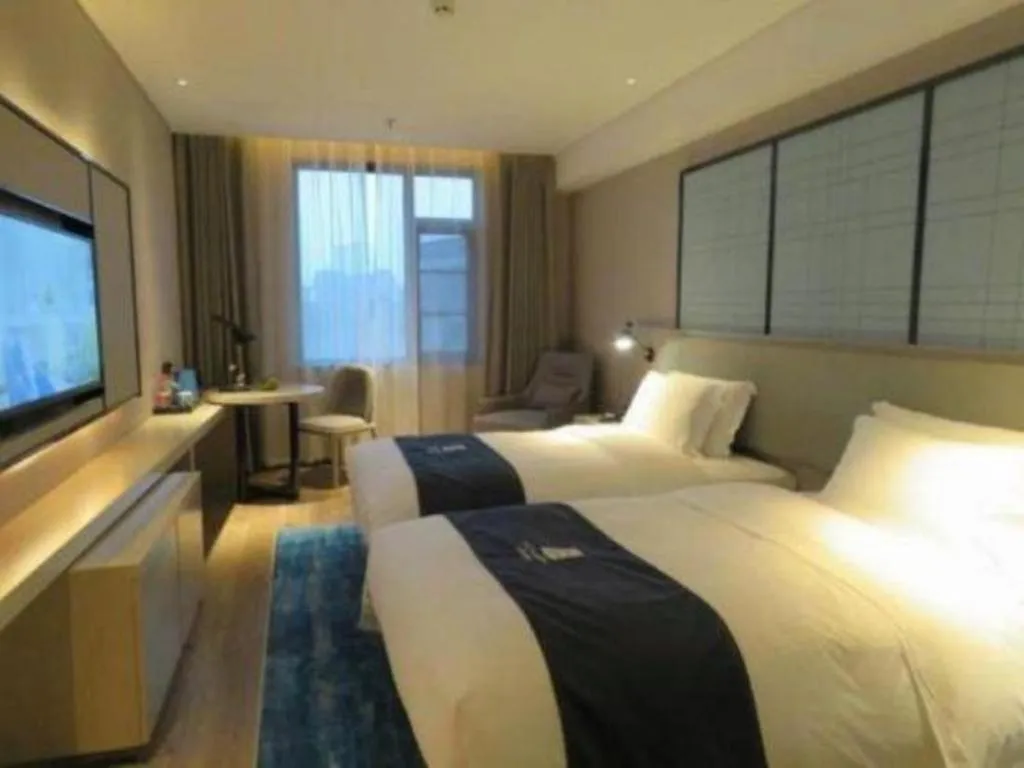 Bed in Echarm Hotel Nanchang Bayi Square Metro Station Wushang MALL