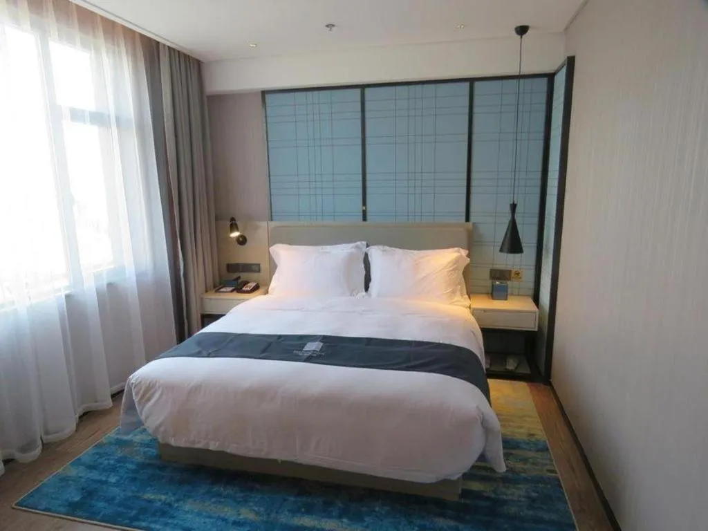 Bed in Echarm Hotel Nanchang Bayi Square Metro Station Wushang MALL