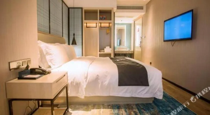 Bed in Echarm Hotel Nanchang Bayi Square Metro Station Wushang MALL