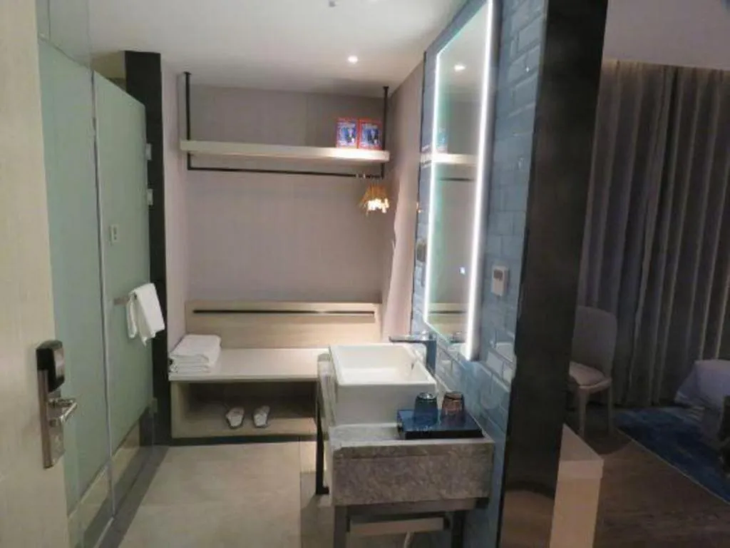 Bed in Echarm Hotel Nanchang Bayi Square Metro Station Wushang MALL