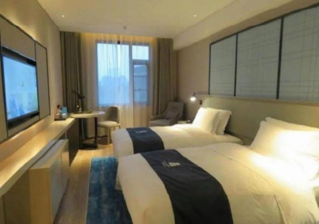 Bed in Echarm Hotel Nanchang Bayi Square Metro Station Wushang MALL