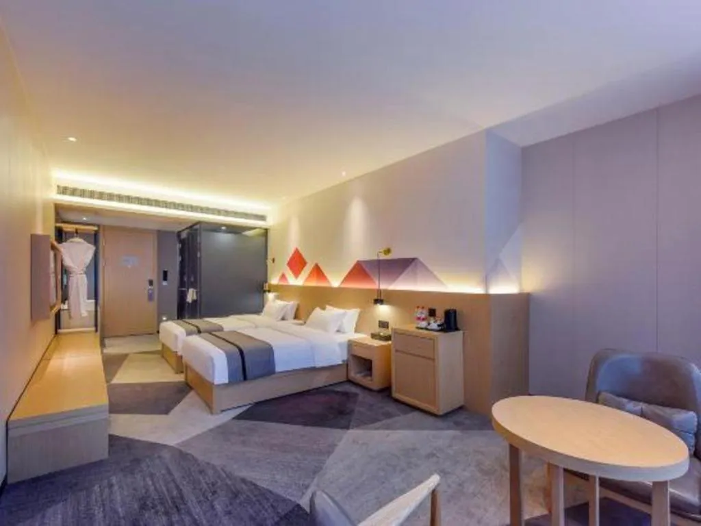 Bed in Borrman Hotel Chongqing Liberation Monument Hongyadong