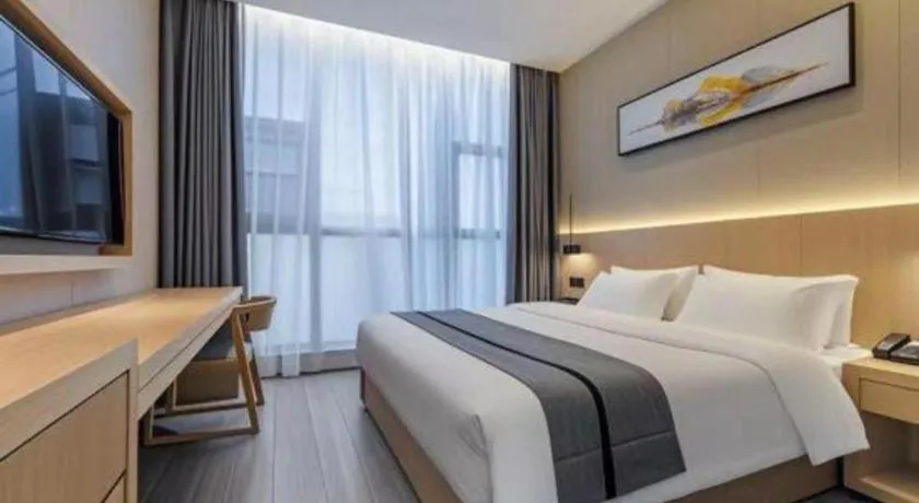 Bed in Borrman Hotel Chongqing Liberation Monument Hongyadong