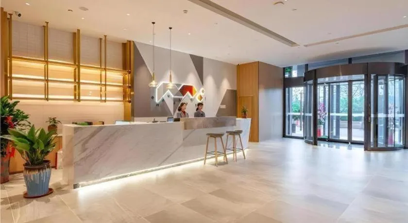 Bed in Borrman Hotel Jining Rencheng District Government Zhongde Plaza