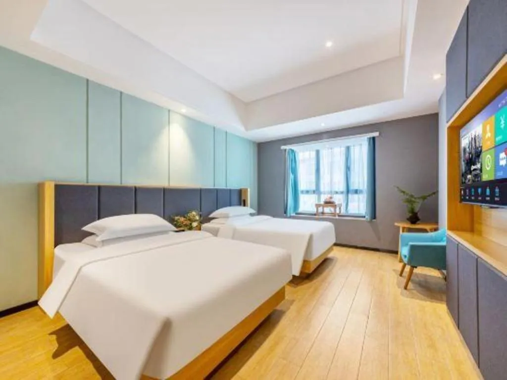 Bed in Immersing Hotels & Resort Yunzhu Meiyuan Wuyishan Impression Dahongpao