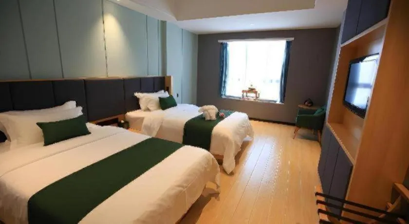 Bed in Immersing Hotels & Resort Yunzhu Meiyuan Wuyishan Impression Dahongpao