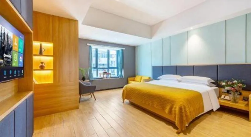 Bed in Immersing Hotels & Resort Yunzhu Meiyuan Wuyishan Impression Dahongpao