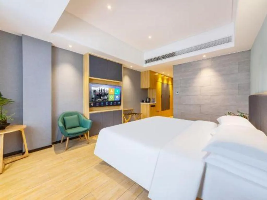 Bed in Immersing Hotels & Resort Yunzhu Meiyuan Wuyishan Impression Dahongpao