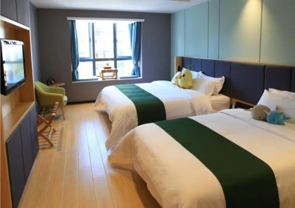 Bed in Immersing Hotels & Resort Yunzhu Meiyuan Wuyishan Impression Dahongpao