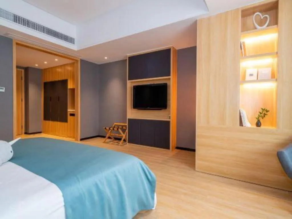 Bed in Immersing Hotels & Resort Yunzhu Meiyuan Wuyishan Impression Dahongpao