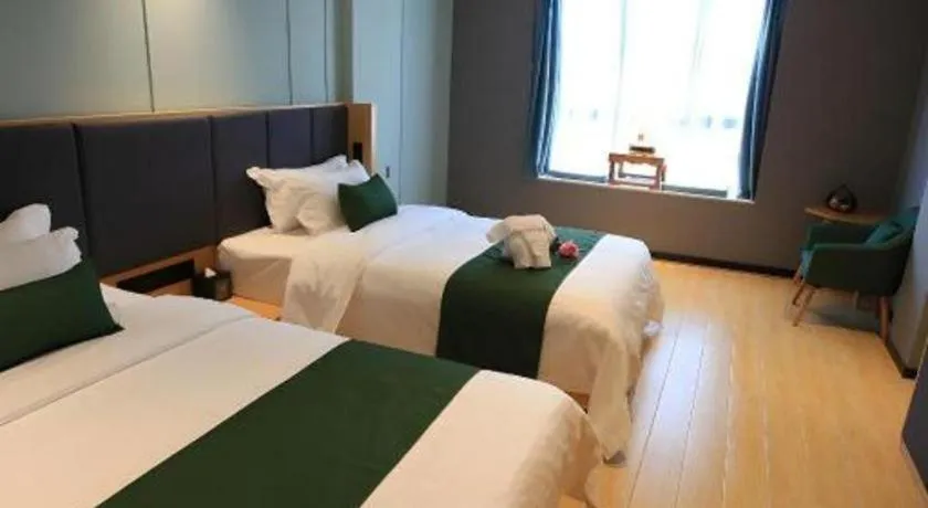 Bed in Immersing Hotels & Resort Yunzhu Meiyuan Wuyishan Impression Dahongpao
