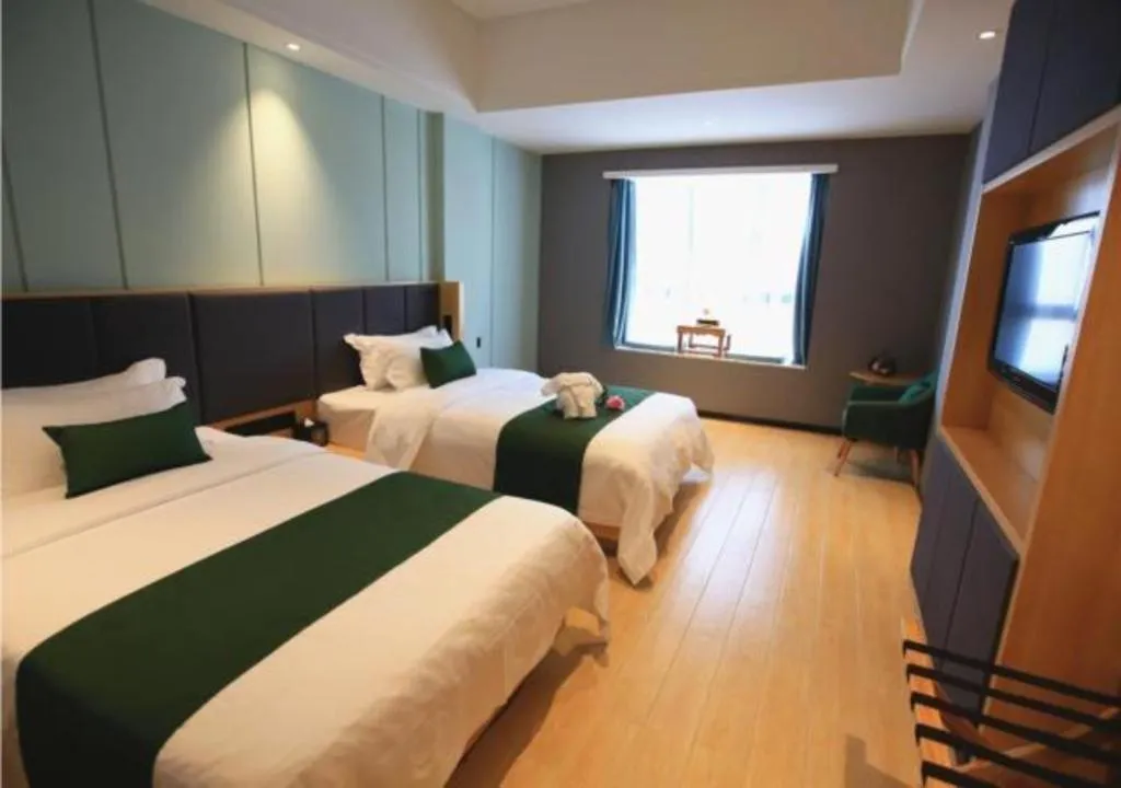 Bed in Immersing Hotels & Resort Yunzhu Meiyuan Wuyishan Impression Dahongpao