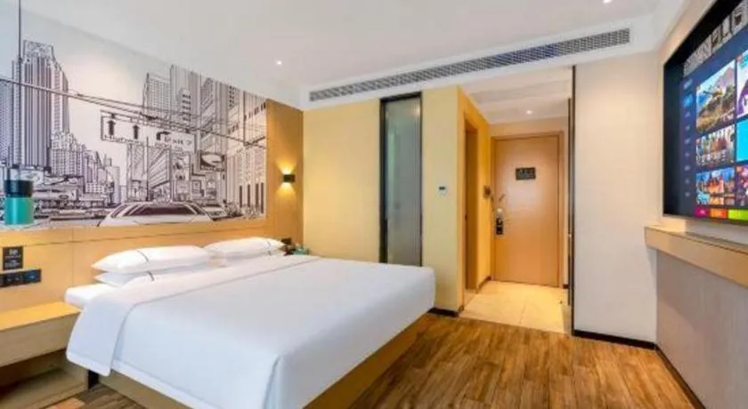 Bed in City Comfort Inn Quanzhou Wanda