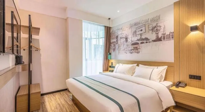 Bed in City Comfort Inn Quanzhou Wanda