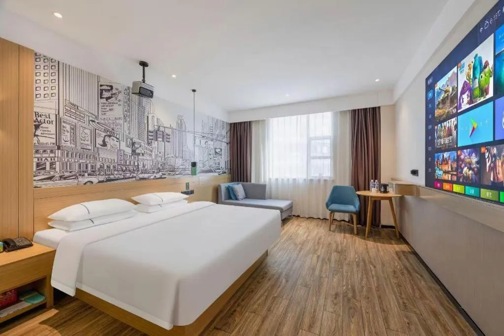 Bed in City Comfort Inn Quanzhou Wanda